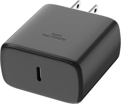 Samsung Super Fast Charger, 45W USB-C Charging Wall Charger Black