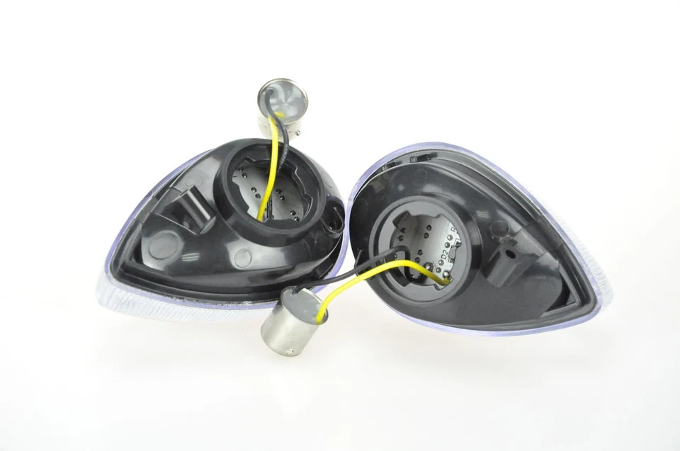 Señal de giro LED compatible con Yamaha R1 R3 R6 FZ6/R FZ1/8 FZ07/09 MT07/09 XSR700/900 transparente Foto 4 de 4