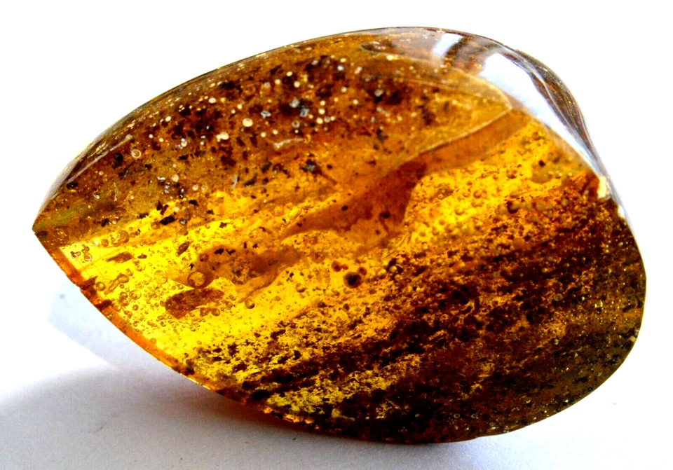 ✅25.7g RUSSIAN SOVIET BALTIC AMBER BEAD GEMSTONE ROCK STONE PENDANT NECKLACE PIN - Image 3 of 4