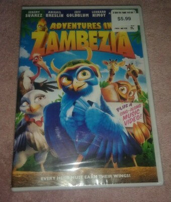 Adventures In Zambezia DVD Jeremy Suarez Abigail Breslin Wayne