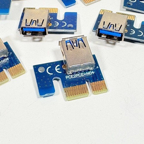 8 X Carte Riser USB PCI-E 1X vers 16X Câble d'extension graphique Adaptateur Carte - Photo 2/4