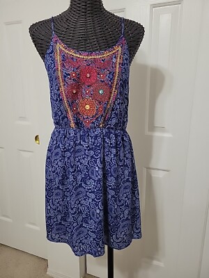 Francesca's Blue Rain Sundress ''NWT '' Size S Blue