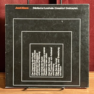 Joseph Albers: Stadtische Kunsthalle Dusseldorf Grabbeplatz VG+ SC