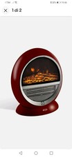Termoventilatore stufetta Argo Pepita red caminetto ceramico rosso 1500 watt 