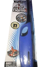 Scripto multi purpose BUTANE LIGHTER barbeque grill fireplace Aim and Flame Blue