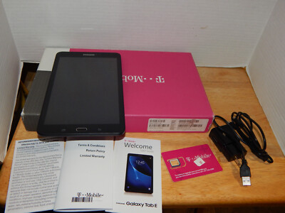Samsung Galaxy Tab E 16GB, Wi-Fi + 4G (T-Mobile), 8 inch. See description