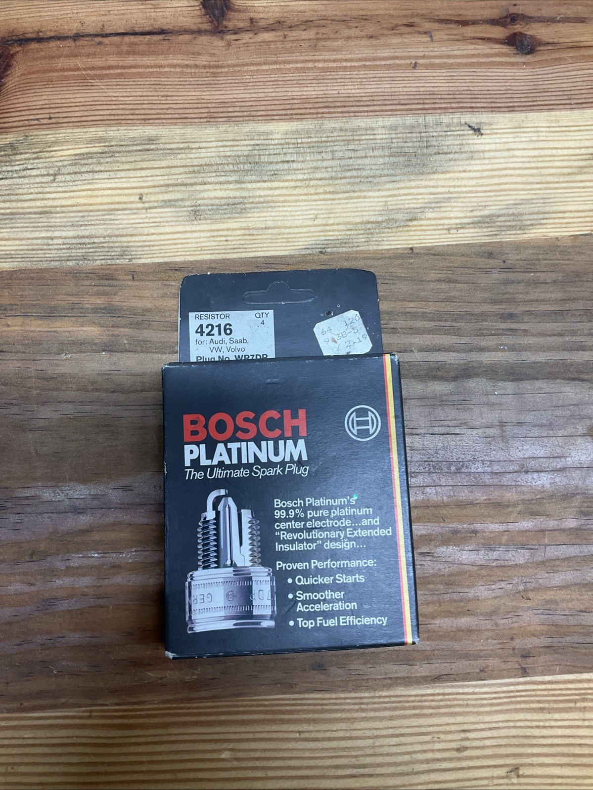 Bosch Platinum Sealed 4 Pack No. 4216 Spark Plugs