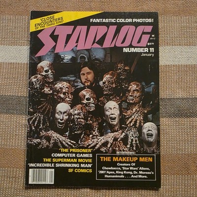 Starlog 11 Jan 1978 The Prisoner Makeup Men Superman Horror Sci-fi Gore Effects