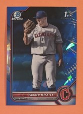 Parker Messick 2022 Bowman Chrome Draft Sapphire 1st Prospect Card #BDC-71