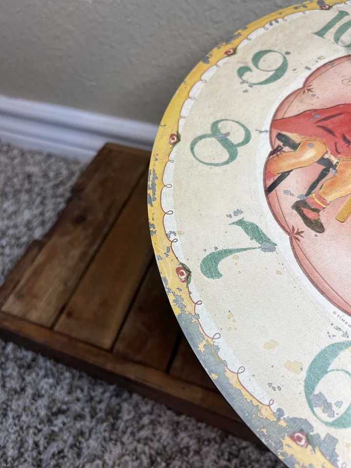 TIMEWORKS STORYTIME COLLECTION Little Girls  Wall Clock 13” No Pendulum - Image 3 of 4