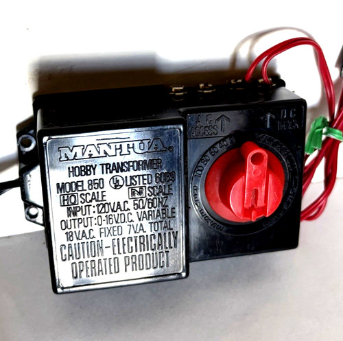 Fuente de alimentación/cables Mantua HO y N Hobby modelo 70210 | Condition: Used