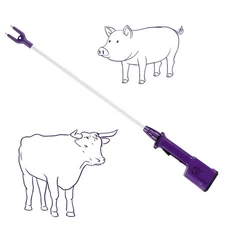 Purple Waterproof Livestock Prod Rechargeable Cattle Prod Electric for Cows H...