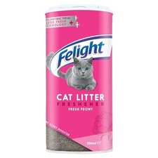 Felight Antibacterial Cat Litter Freshener Powder, with Floral Peony Scent 300ML