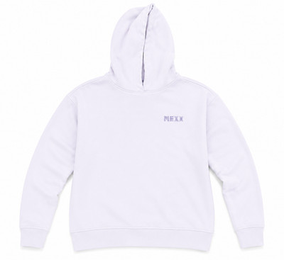 Mexx Damen Kapuzenpullover Gr. L Hellflieder 100% Baumwolle Hoodie Sweatshirt
