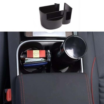Console Water Cup Holder For Jaguar E-PACE 2018-2023 1PCS Storage Box Tray Black