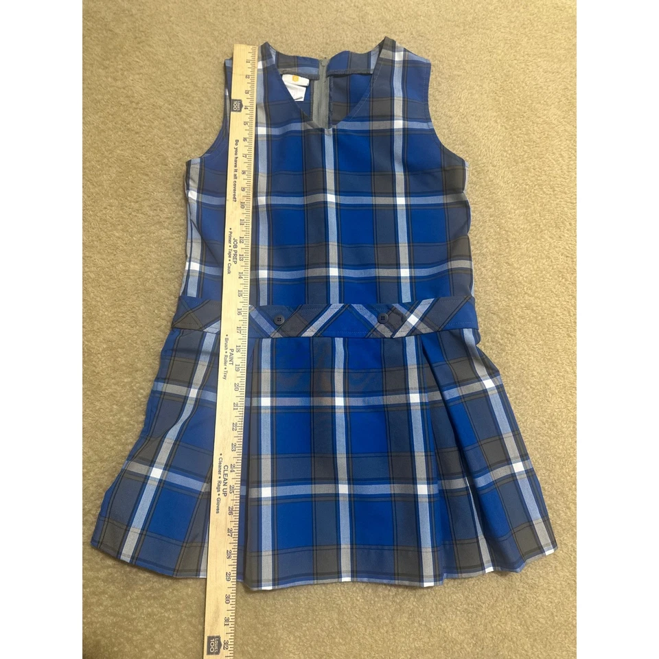 Vestido Jersey Dennis Uniforme Escolar Niñas Plisado a Cuadros - Talla 10 Foto 2 de 4
