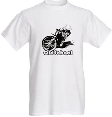 Vintage Upright Speedway T Shirt Peter Collins Belle Vue England Retro Cool - Image 1 of 2