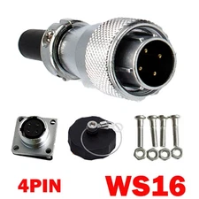 WS16 4-Pin Panel Mount Electrical Wire Connector,Aviation Plug and Socket USA