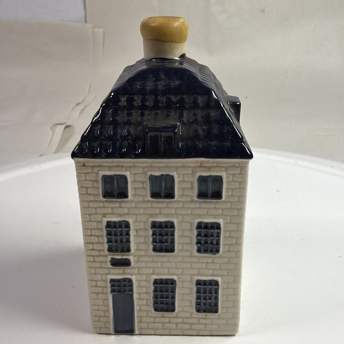 KLM Bols Blue Delft House #55 Empty Bottle