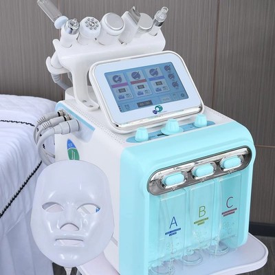 Mecavie multi 7-in-1 Facial Cleansing Machine LED Light Mask Dual Use Skin Tool