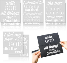 8 Pcs Graduation Cap Topper Stickers 2026 Religious Grad Cap DIY Decorations Kit