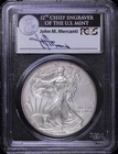 2011 $1 American Silver Eagle PCGS MS 69 | First Strike Mercanti Signed UNC BU