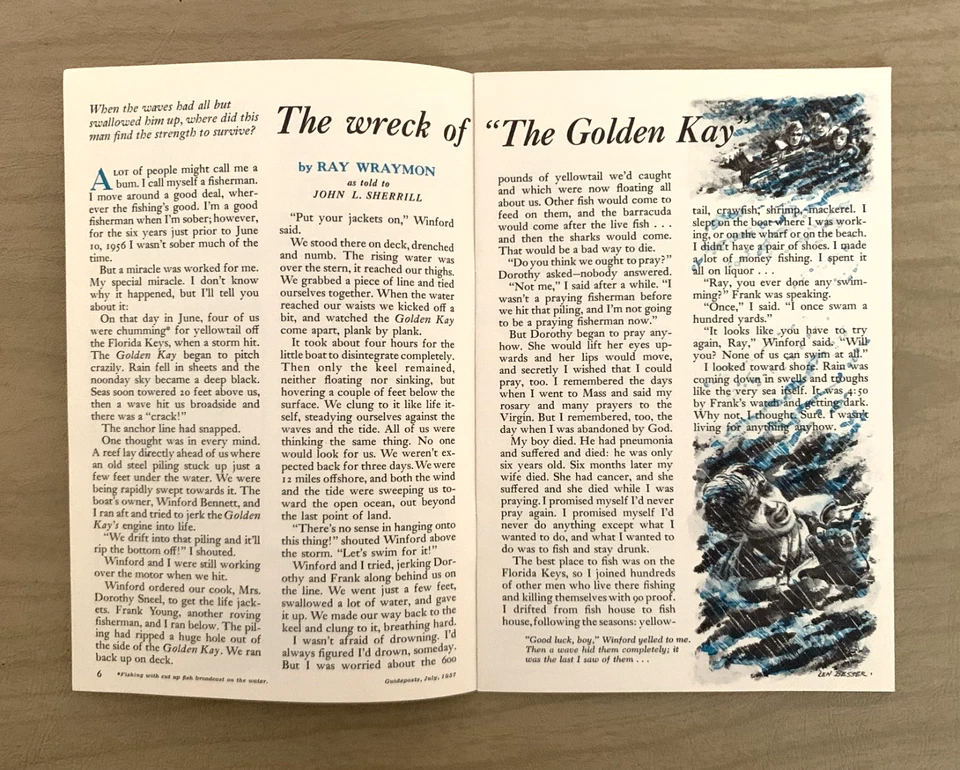 Rare Vintage Guideposts Magazine July 1957 Will Rogers Excellent Condition - Image 3 of 4