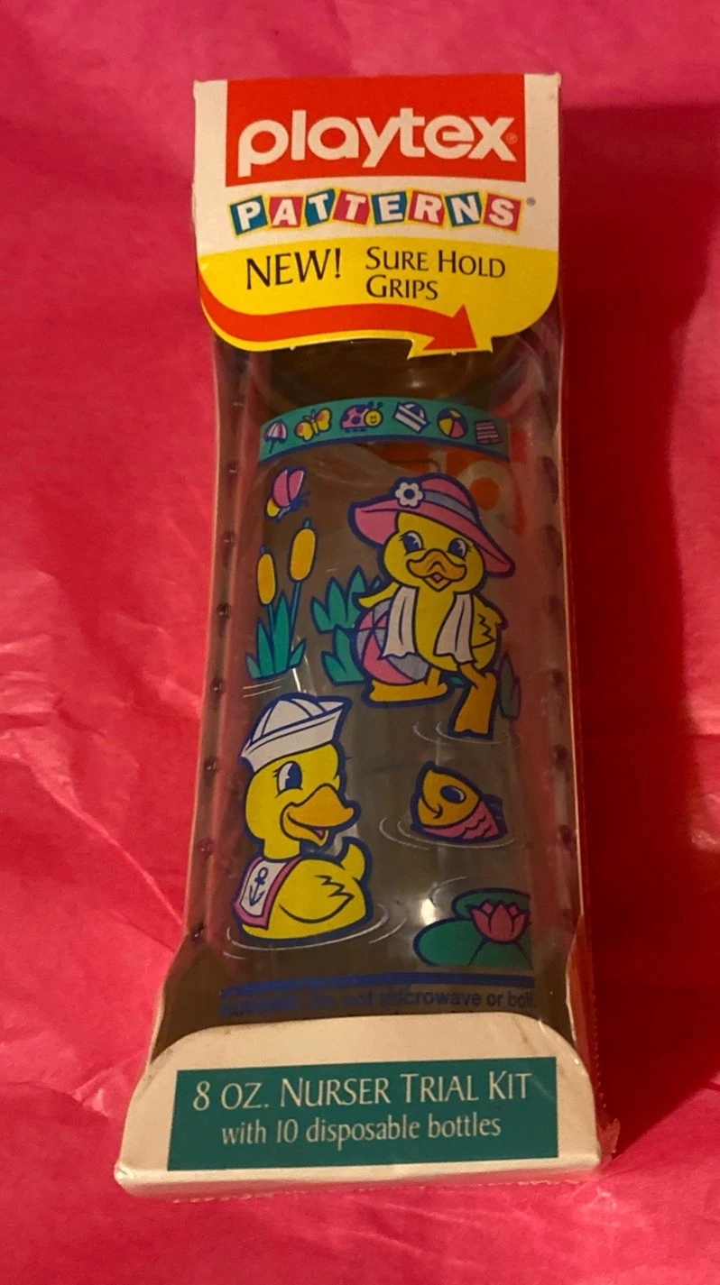Vtg DUCKY Playtex DECORATED Nurser FLAT Top Nipple Drop In 8oz Baby Bottle 🐤🍼
Opens in a new windo