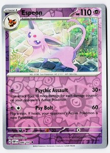 Espeon 086/197 Obsidian Flames Reverse Holo