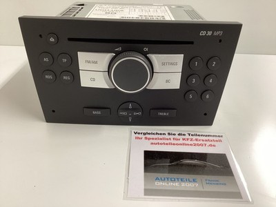 Opel Agila A Radio Autoradio CD DVD Player Audiosystem Bedienteil 13233928 SG