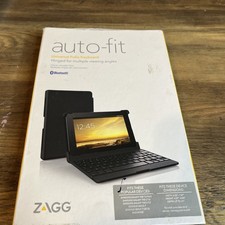 NEW ZAGG Folio Case Hinged with Bluetooth Keyboard Android Tablets 7 in Auto Fit