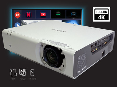 Professional 3LCD Projector for Training Centers, Business, Schools 5000 ANSI 4K