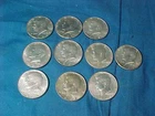 10-US Coins KENNEDY HALF DOLLARS 1965-1968