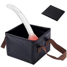 Grill soaking brush, grill brush, collapsible water bucket, BBQ rescue brush