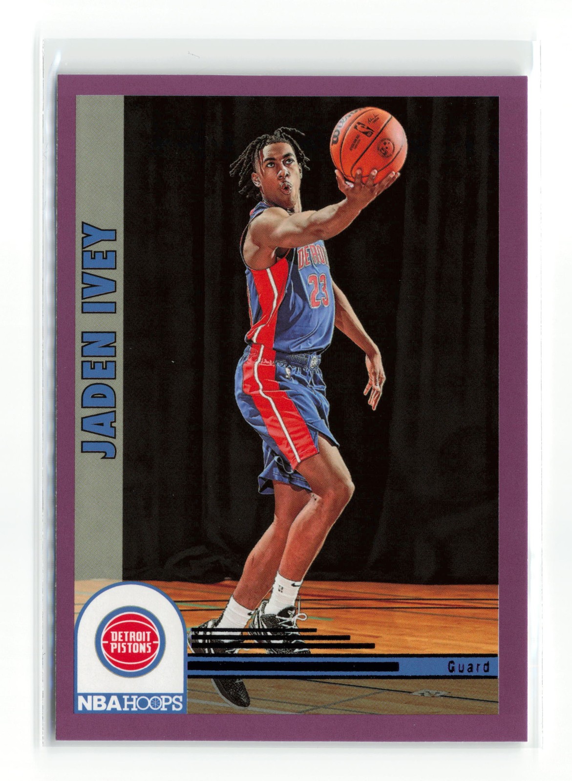 JADEN IVEY #285 2022-23 PANINI HOOPS PISTONS PURPLE