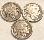 Three  (3) 1925 S  Buffalo Nickel s MIXED GRADES NO RESERVE  *J1923