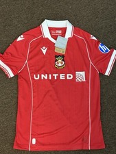 Red Wrexham AFC 2025/2026 Home Jersey Men’s Small Macron S Official Product NWT