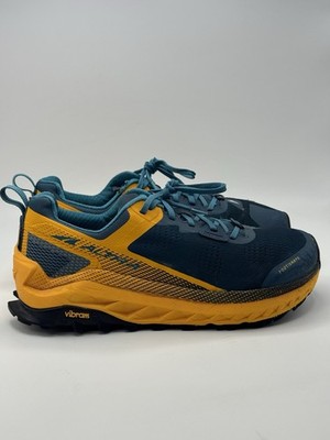 Altra Olympus 4 Trail Running Shoes Mens 8 Blue Yellow Outdoor ALOA4VQM440