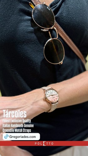 Tárcoles Finest Italian Handmade Genuine Crocodile Watch Straps by Poletto (IT) - Picture 14 of 69