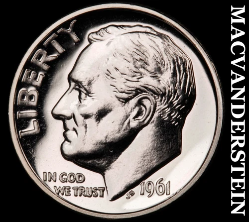 1961 Silver Roosevelt Dime-Choice Gem BU Lustrous No Reserve #i2861