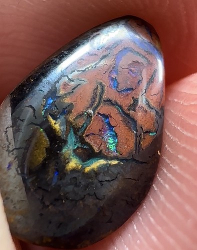 Boulder Opal Edelstein Freiform für Schmuck Kette Ring Mineralien Sammlung Boulder Opal Edelstein Freiform für Schmuck Kette Ring Mineralien Sammlung