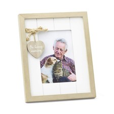 Rustic Wood Family, Friend or Pet Memorial Photo Frame with In Loving Memory ...