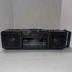 Vintage 80’s Sharp Stereo Radio Cassette Recorder Player Boombox WQ-T282 (BK)