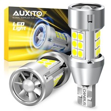 Set of 2 AUXITO LED Reverse T15 Backup Light Bulb 6500K Super Bright White NEW
