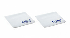 CRIZAL Microfiber Cleaning Cloth for Glasses, Full Size, 2 Pack