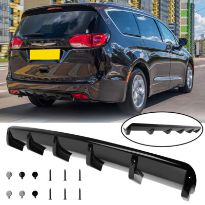 For Chrysler Pacifica 2017-2023 Rear Bumper Diffuser Spoiler Lip Splitter 6 Fin