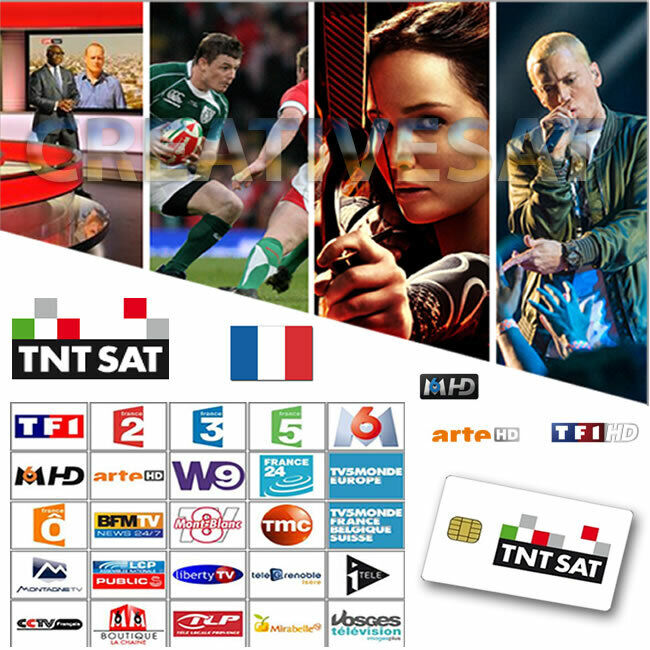 TNTSAT HD Strong SRT 7406 HD USB PVR Decoder + TNTSAT HD Viewing Card French TV Nieuw, goedkoop