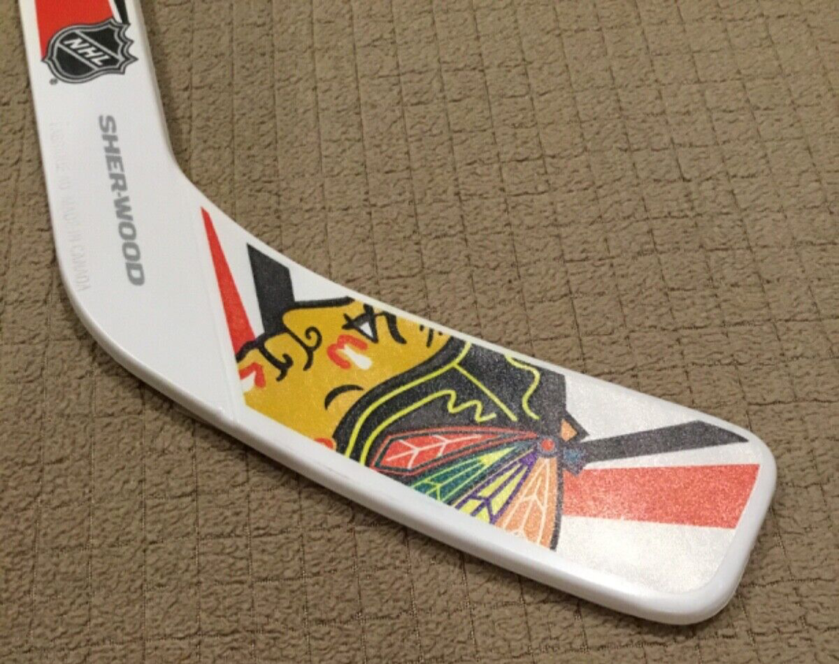 Chicago Blackhawks SherWood Plastic Mini Hockey Stick eBay