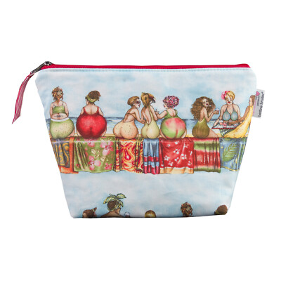bettina bruder - Kosmetiktasche Fruit Ladies Badenixen hellblau - 20 cm x 13 cm
