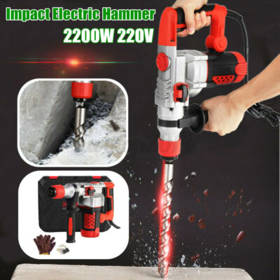 2200W Demolition 930r/min Rotary Jack Hammer Impact Drill Electric Hammer 